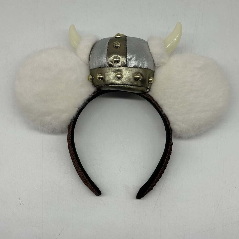 Disney Parks Epcot World Showcase Norway White Viking Minnie Ears Headband 2023